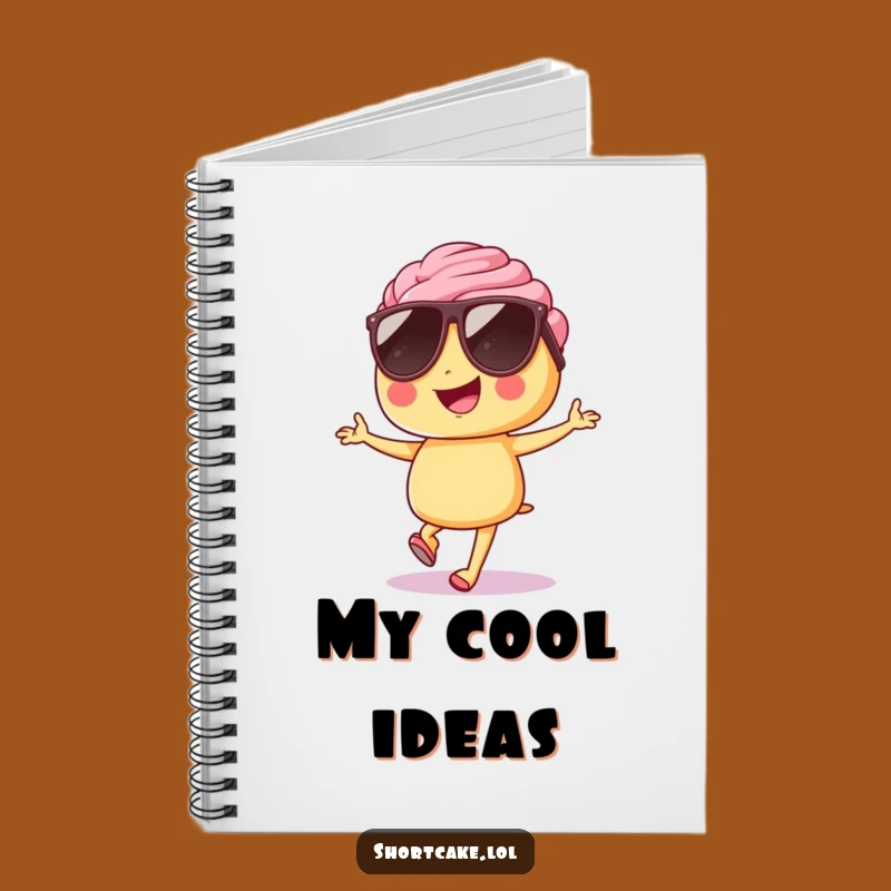 Funny Shortcake Sunglasses Hop Notebook - Jot Down Cool Ideas!