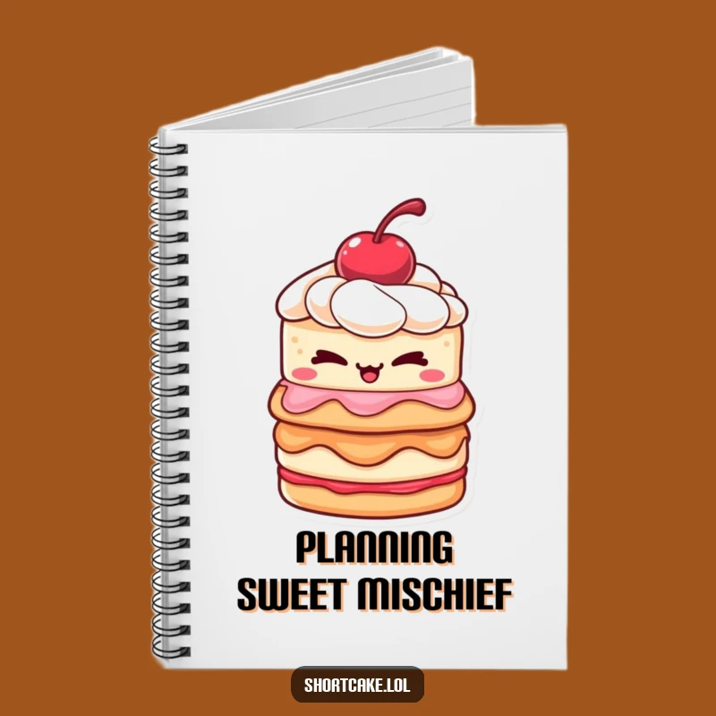 Funny Winking Shortcake Notebook: Mischievous Gift for Sweet Notes