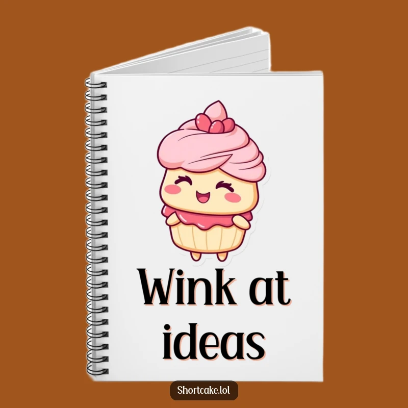 Funny Winking Shortcake Notebook - Hilarious Journal for Playful Ideas