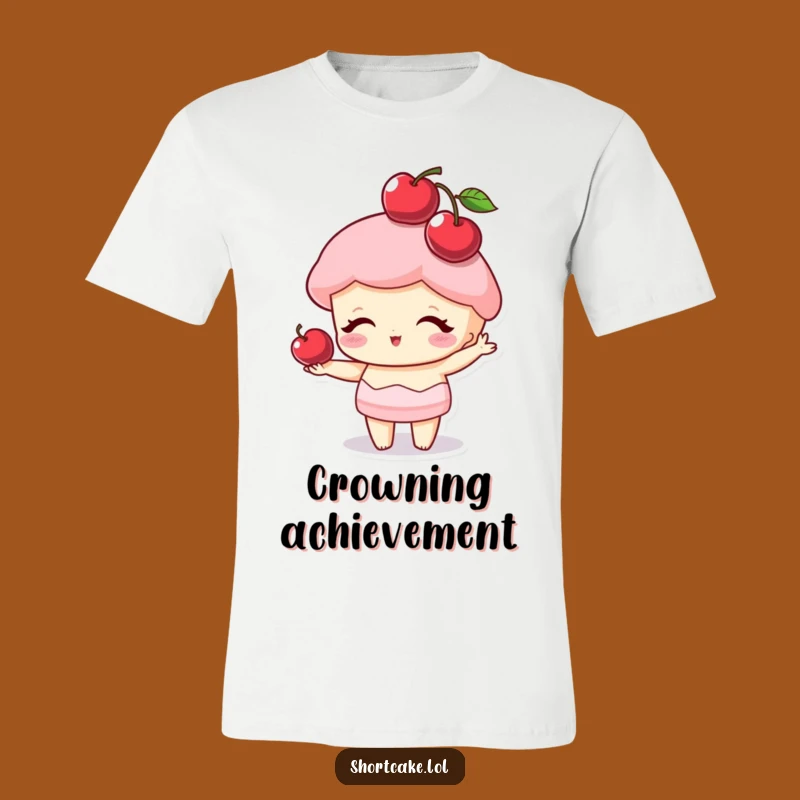 Funny Cherry Hat Shortcake T-Shirt: Wear Your Dessert Style with Humor