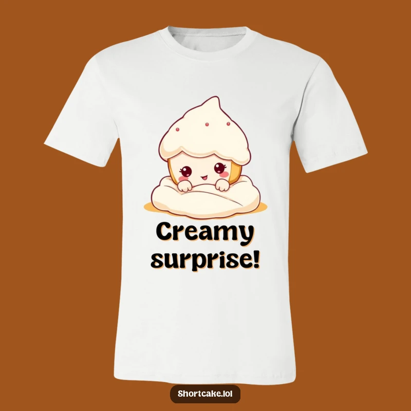 Funny Shortcake Face T-Shirt: Wearable Humor for Dessert Addicts