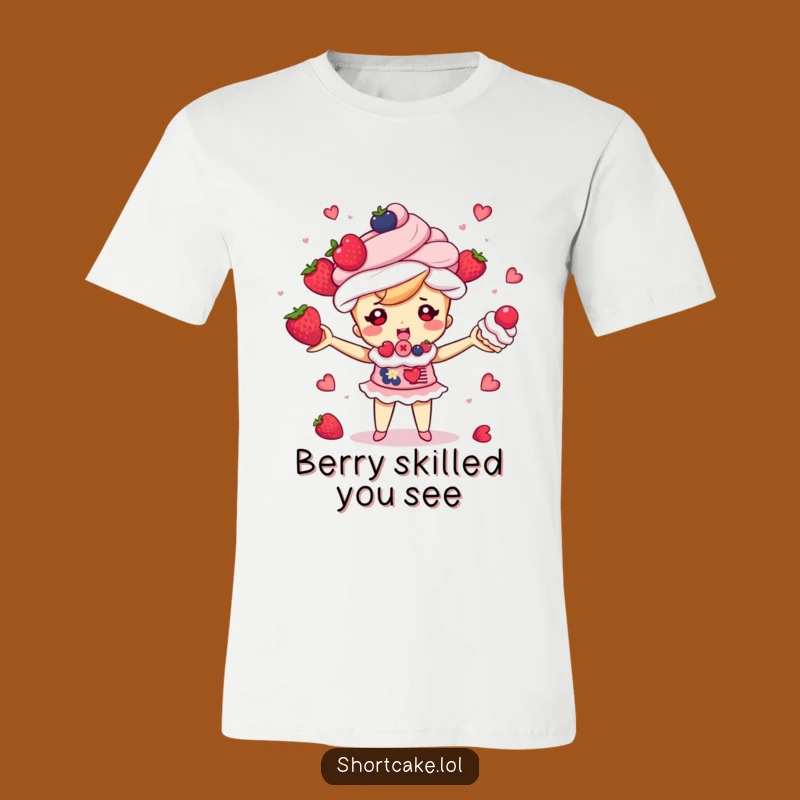 Funny Shortcake Juggling T-Shirt - Master of Desserts