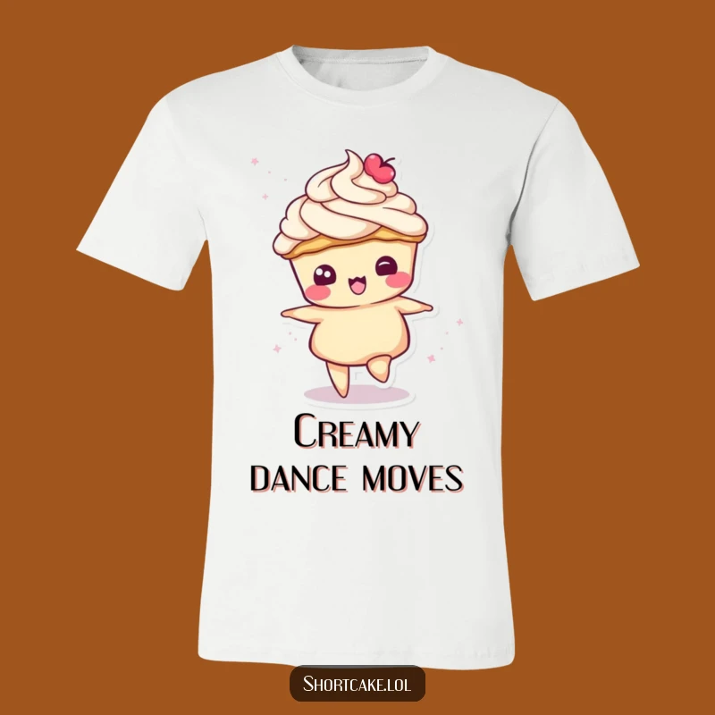 Funny Spinning Shortcake T-Shirt - Cream Topping Fun Tee Gift