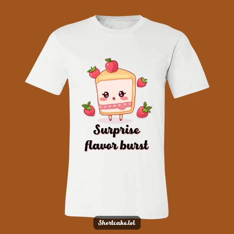 Funny Surprised Shortcake T-Shirt - Berry Mishap Tee Gift
