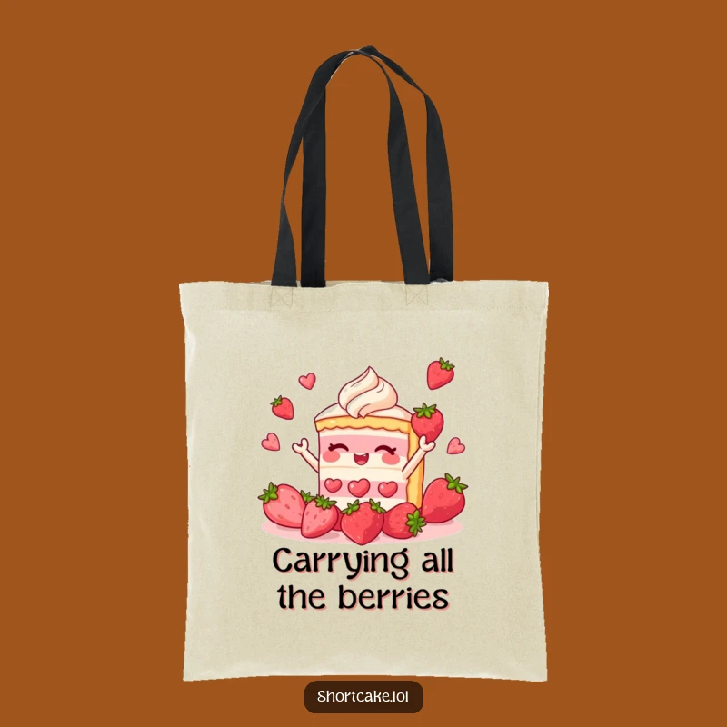 Funny Shortcake Juggling Tote Bag: Stylish & Hilarious Gift