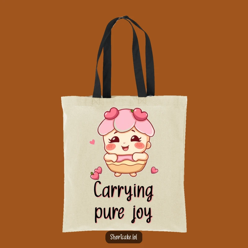 Funny Giggling Shortcake Tote Bag: Carry Laughter Everywhere, Perfect Funny Gift