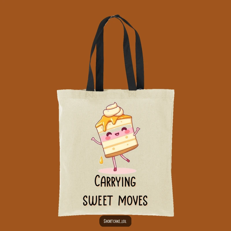 Funny Shortcake Pirouette Tote Bag: Carry Your Essentials with Whimsical Dessert Flair