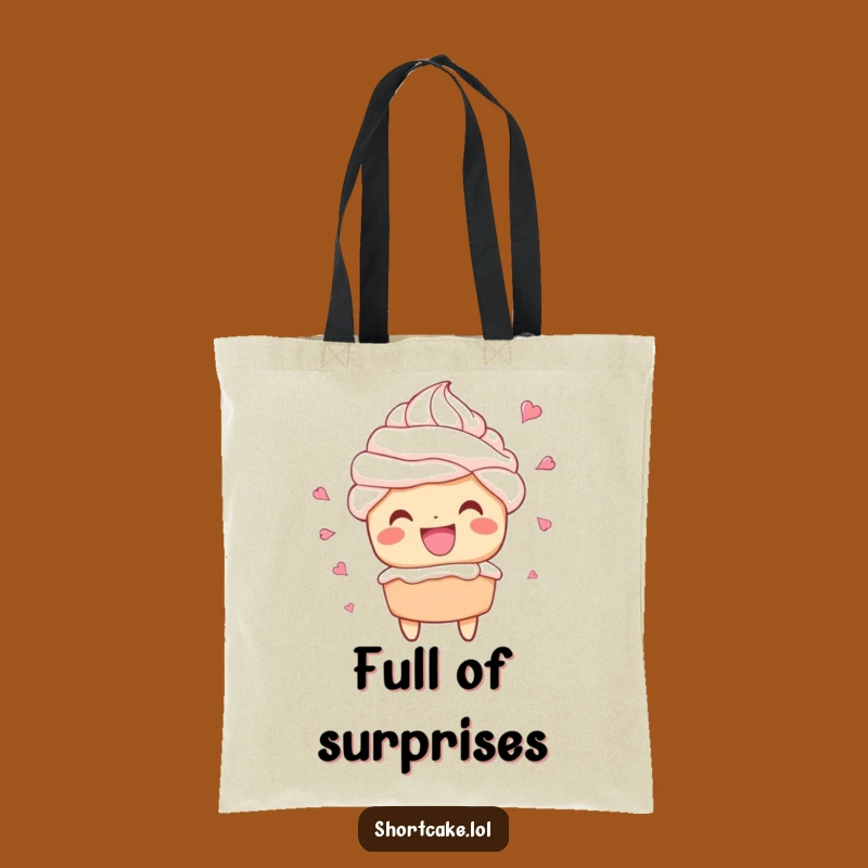 Funny Shortcake Grin Tote Bag: Carry Your Sweetness & Fun Gift
