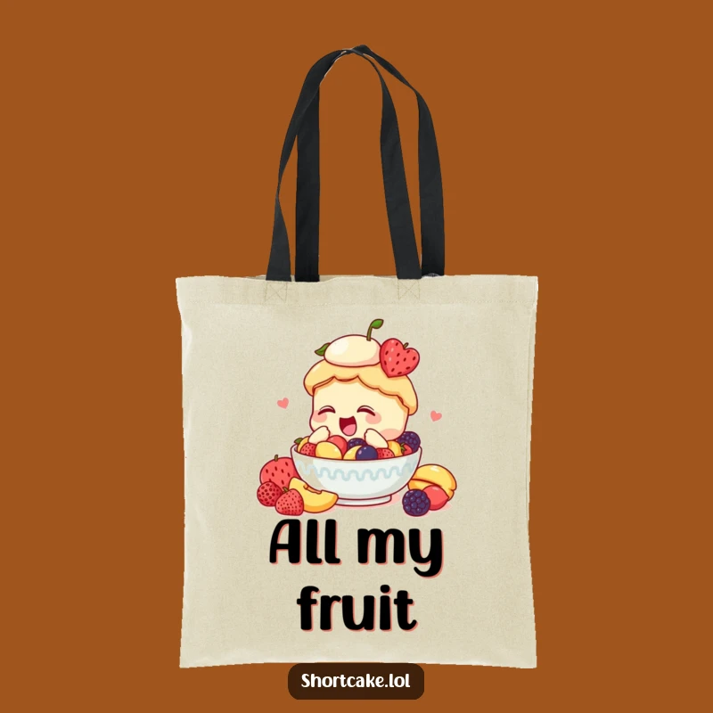 Funny Diving Shortcake Fruit Tote Bag – Carry Your Joyful Spirit!
