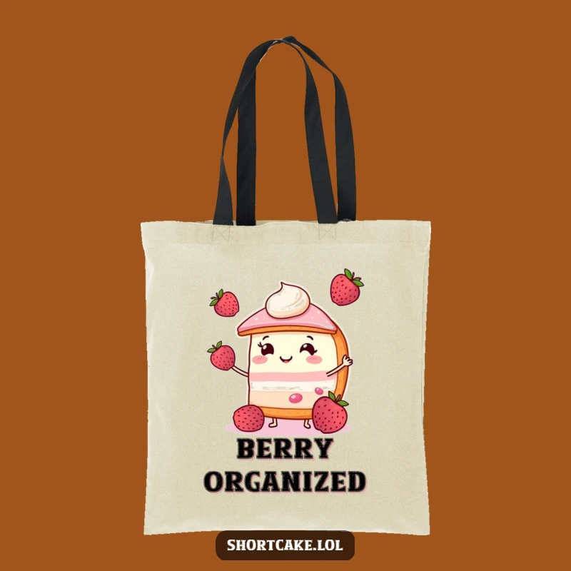 Funny Juggling Shortcake Tote Bag: Joyful & Sweet Gift for Shoppers