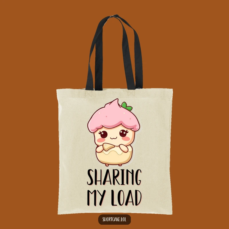 Funny Sweet Shortcake Tote Bag - Sharing Dessert Fun Gift