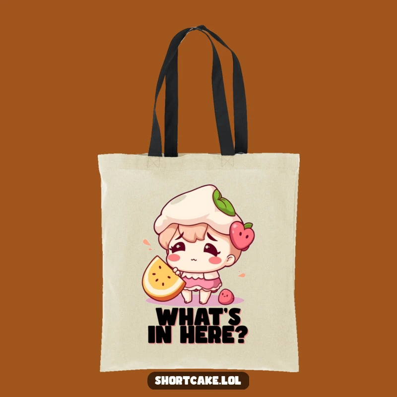 Funny Confused Shortcake Tote Bag: Carry Your Quirks & Style Gift